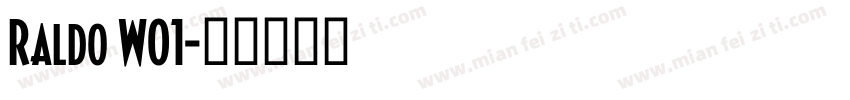 Raldo W01字体转换